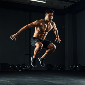 man doing an HIIT fitness training session