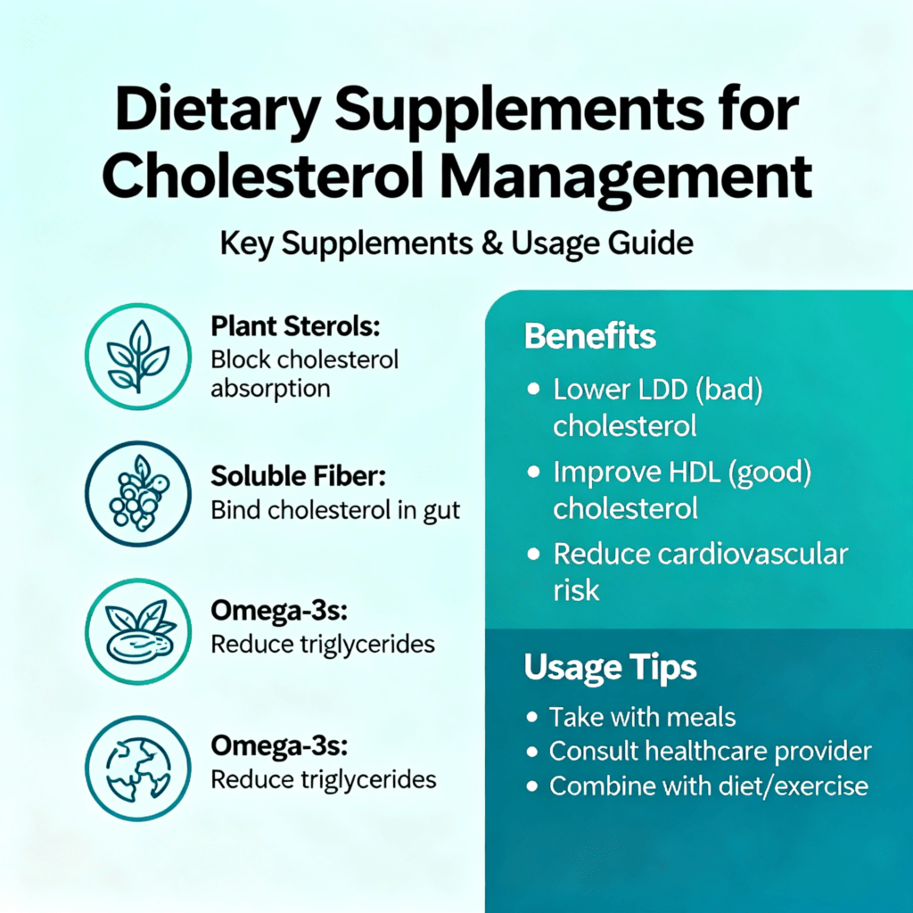 benefits of supplements for cholesterol management